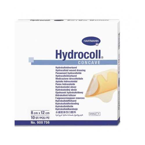 Гидроколлоидные повязки Hydrocoll concave на пятки и локти 8 х 12 см 10 шт. в Планета Здоровья