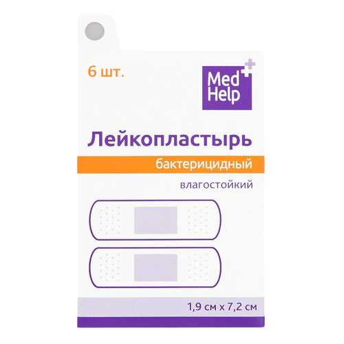 Пластырь MedHelp влагостойкий 6 шт. в Планета Здоровья