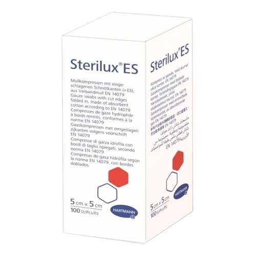 Салфетки Sterilux Es нестерильные 5 х 5 см 8 слоев 17 нитей 100 шт. в Планета Здоровья