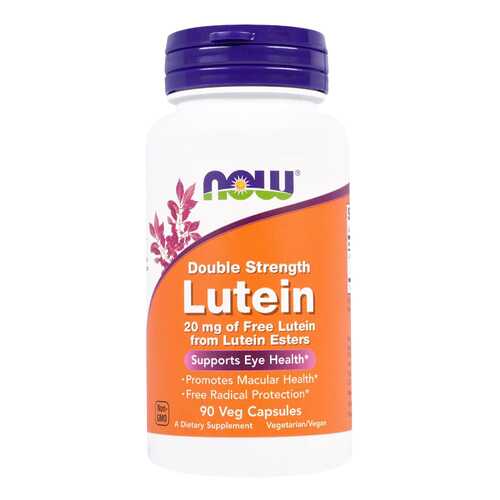 Для зрения NOW Lutein Double Strength 20 мг 90 капсул в Планета Здоровья