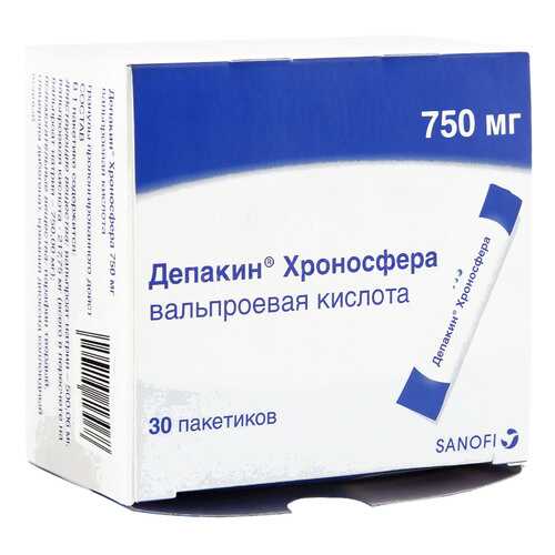 Депакин Хроносфера гранулы 750 мг 30 шт. в Планета Здоровья