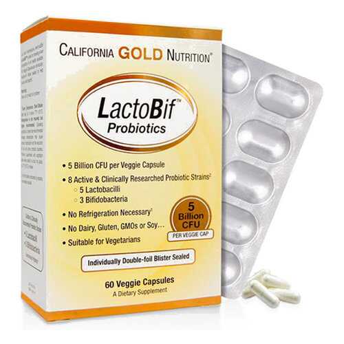 Пробиотик California Gold Nutrition LactoBif Probiotic 30 млрд КОЕ капсулы 60 шт. в Планета Здоровья