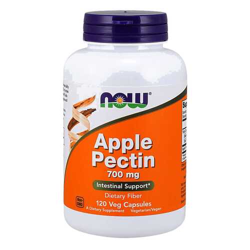 Для пищеварения NOW Apple Pectin 700 мг 120 капсул в Планета Здоровья