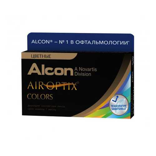 Контактные линзы Air Optix Alcon Colors 2 линзы R 8,6 D -0.00 brown в Планета Здоровья