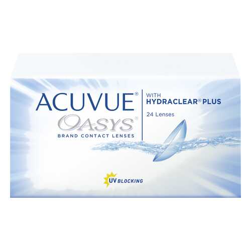 Контактные линзы Acuvue Oasys with Hydraclear Plus 24 линзы R 8,4 -1,50 в Планета Здоровья