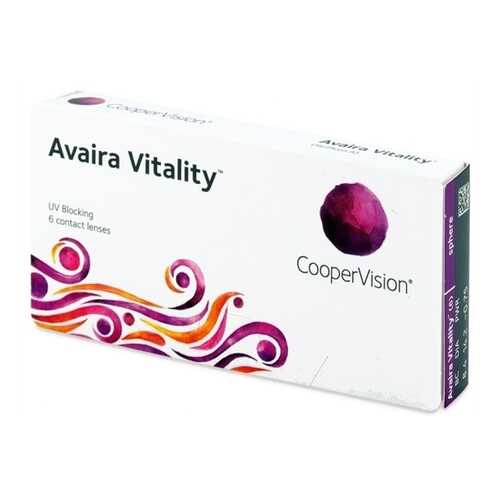 Контактные линзы Avaira Vitality 6 линз -0,75 в Планета Здоровья