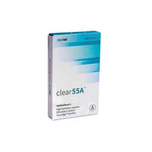 Контактные линзы ClearLab Clear 55 A 6 линз R 8.7 -00,50 в Планета Здоровья