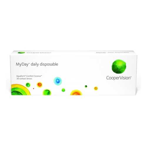 Контактные линзы MyDay Daily disposable 30 линз R 8,4 -9,50 в Планета Здоровья