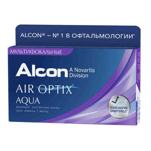 Контактные линзы Air Optix Aqua Multifocal 3 линзы high -1,50 в Планета Здоровья