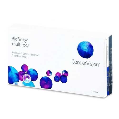 Линзы контактные CooperVision Biofinity multifocal 3 шт. -2,25/+1,50/D в Планета Здоровья