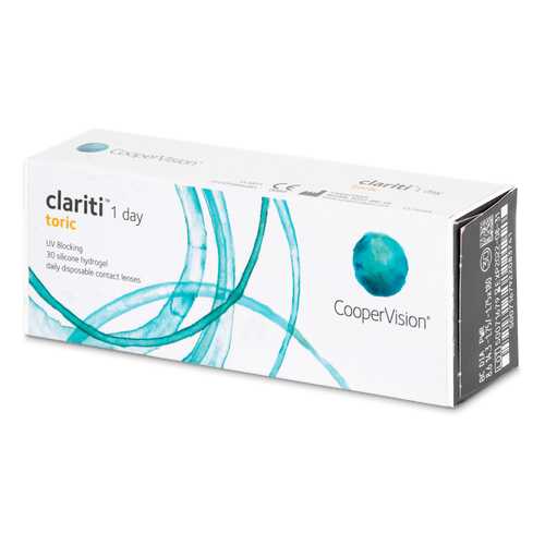 Контактные линзы Clariti 1 day toric 30 линз R 8,6 -1,00/-1,25/20 в Планета Здоровья