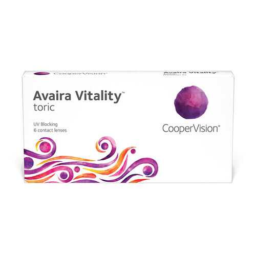 Линзы контактные CooperVision Avaira Vitality toric 6 шт. -3/1,75/90 в Планета Здоровья