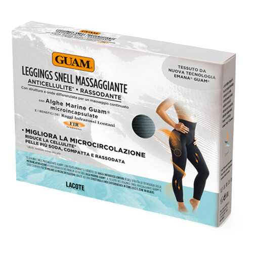 Леггинсы Guam Leggings Snell Massaggiante с массажным эффектом S-M черный в Планета Здоровья