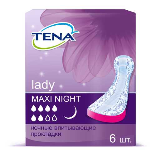 Прокладки Tena Lady Maxi Night 760913 6 шт в Планета Здоровья