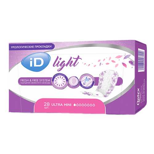 Урологические прокладки iD light mini 28 шт. в Планета Здоровья