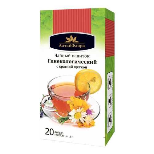 Чайный напиток Гинекологический с красной щеткой 20 ф п * 1,5 г АлтайФлора в Планета Здоровья