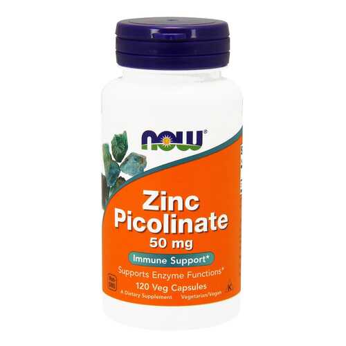 Цинк NOW Zinc Picolinate 120 капс. без вкуса в Планета Здоровья