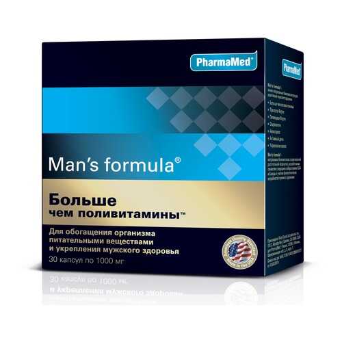 PharmaMed Man's formula Больше чем поливитамины, 30 капс в Планета Здоровья