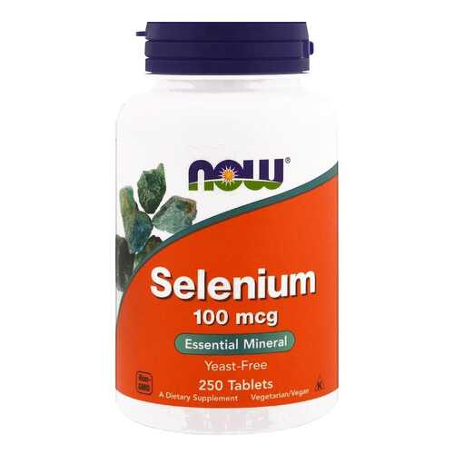 Селен NOW Selenium 250 табл. без вкуса в Планета Здоровья