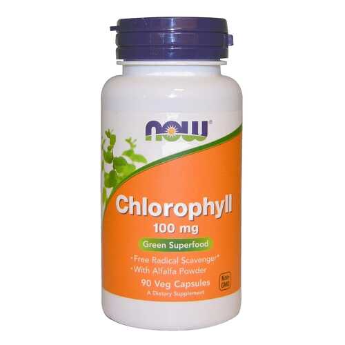 Добавка для здоровья NOW Chlorophyll 90 капс. натуральный в Планета Здоровья