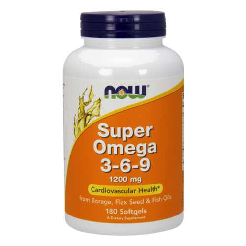 Omega 3-6-9 NOW Super 180 капс. в Планета Здоровья