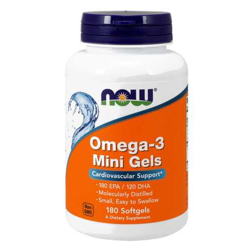 Omega-3 NOW Mini Gels 180 капс. в Планета Здоровья