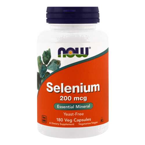 Витаминно-минеральный комплекс NOW Selenium 180 капс. в Планета Здоровья